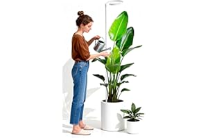 PlantaPulse Grow Lights for Indoor Plants, 72 LED 6500K Full Spectrum, 59in Tall Plant Light, 3 Colour Grow Lamp with Rotatin