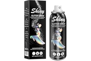 Ragkun Body Glitter, Body Glitter Spray, Glitter Spray for Hair and Body, Long-Lasting and Quick-Drying Silver Glitter Hairspray Suitable for Stage, Festival Rave and Makeup Prom (2.11 Fl Oz)