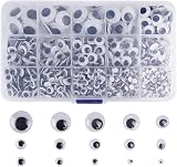 KUUQA 1220 Pieces Self-Adhesive Googly Eyes for DIY Crafts & Scrapbooking view 7
