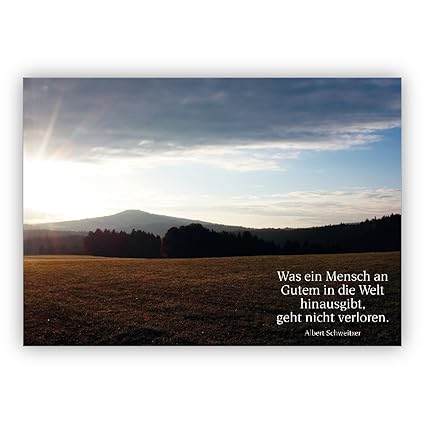 1 Trauerkartekondolenzkarte Mit Sonnenaufgang über