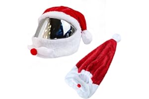 YHNTGB Christmas Santa Motorcycle Helmet Cover Santa Claus Xmas Hat Decoration Accessories Nativity Helmet Cover Motorcycle Skiing Accessories Fun Rides and Gifts for Men & Women