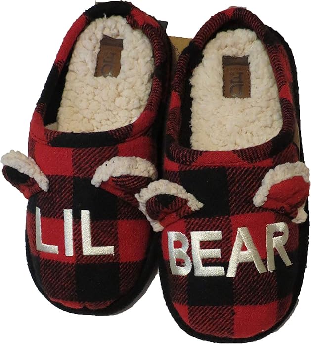 adult lil bear slippers