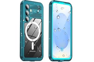 Haireca for Samsung Galaxy S25 Waterproof Case, [Fit for Magsafe] [IP68 Underwater] [12FT Military Shockproof], Built-in Screen & Lens Protector, Full Body Protection for S25 6.2", Teal
