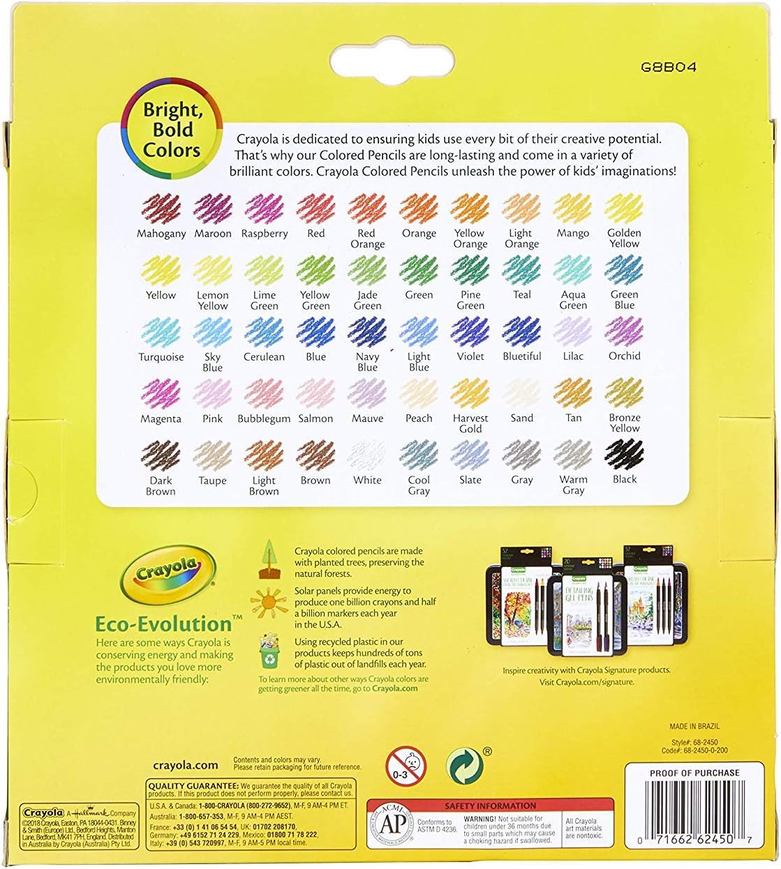 Crayola Erasable Colored Pencils, 50 Count, Art Supplies, Kids Gifts: Toys & Games