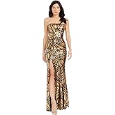 Dress The Population Womens Janelle Mermaid Maxi Dress