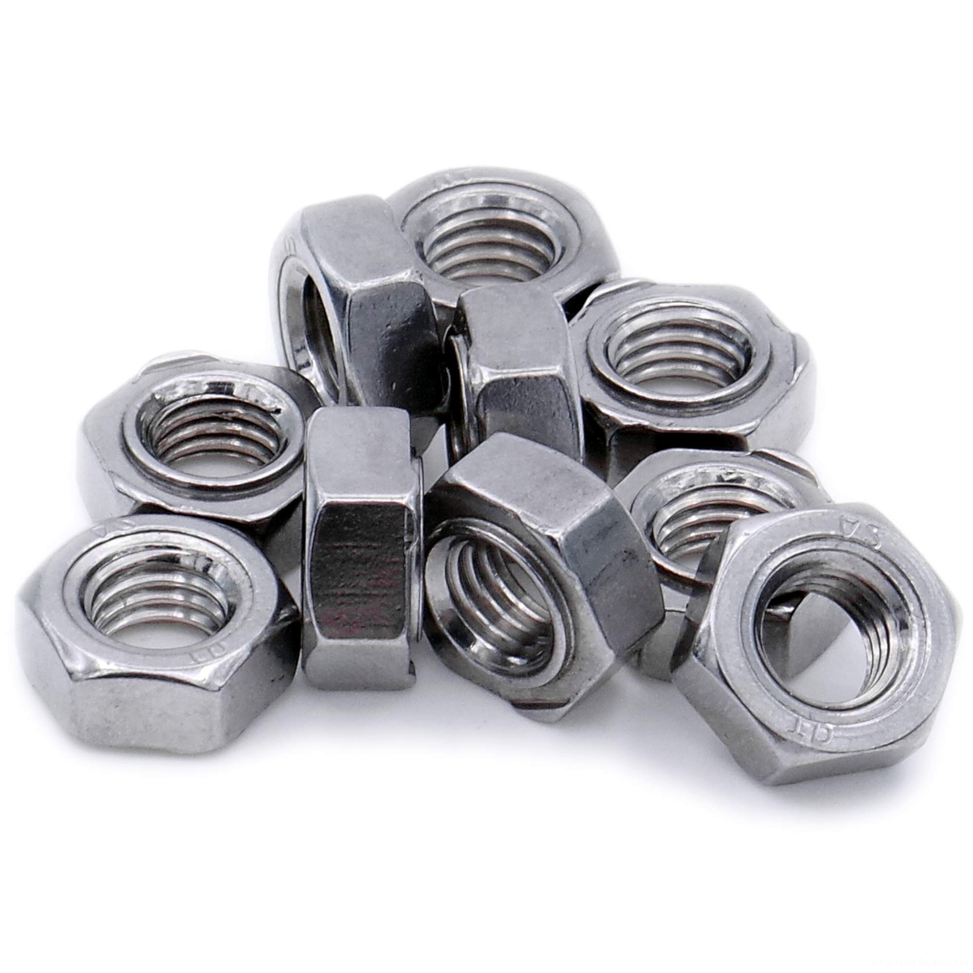 M3 (3mm) Weld Nut (Hex) - Stainless Steel (A2) (Pack of 20)