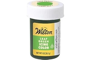 Wilton Gel Food Coloring, Highly Concentrated Gel-Based Icing Color for Frosting, Fondant, Batter & Dough, Vibrant & Blendable Cake Decorating Dye, 1 oz., Leaf Green
