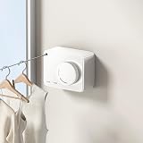 Mustorn Retractable Washing Line Outdoor 4.2 m Wall Mounted White view 1