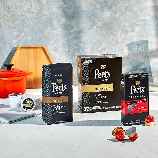 PEET’S COFFEE, MEDIUM ROAST KEURIG K-CUP PODS – BIG BANG, 32 COUNT (1 BOX OF 32 K-CUP PODS)