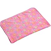 UTTPLL Blanket-Premium-Flannel-Medium-Printed Throw for Cats Dog Puppy Animals Soft Fluffy Fleece Pet Blankets Cozy Warm Sleep Mat Cute Paw Pink