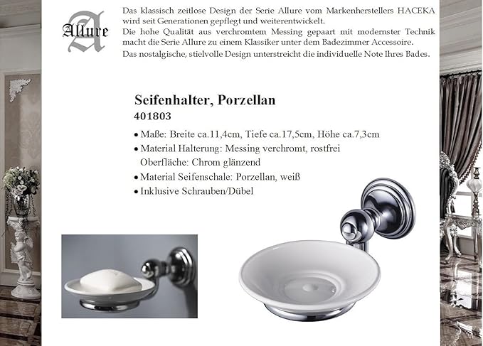 Mobel Wohnen Haceka Allure Seifenschale Porzellan Badzubehor Textilien