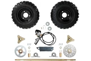 Bruce & Shark 29" Rear Axle Assembly Complete Wheel Hub Kit for Go Kart Quad Trike Drift Bikes go kart wheels go kart rear axle kit