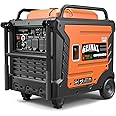 GENMAX Portable Generator, 9000W Super QuietDual Fuel Portable Engine with Parallel Capability, Remote/Electric Start, Ideal for Home backup power.EPA &CARB Compliant (GM9000iEDC)