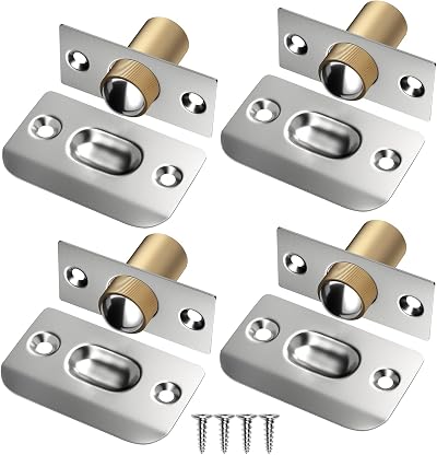 Jiayi 4 Pack Ball Door Catches Adjustable Top Door Latches Stainless Steel