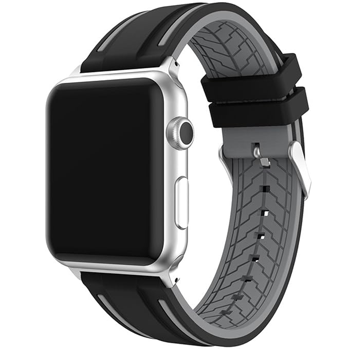 Apple Watch Band 42 mm, replacement silicone sport strap