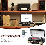 Trynnay Record Player 3 Speed Bluetooth Portable Suitcase Vinyl Player view 3