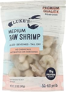LUKES LOBSTER 51/60 Raw PD Tail Off Shrimp, 12 OZ