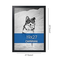 ArtToFrames 19x27 Inch Black Picture Frame, This