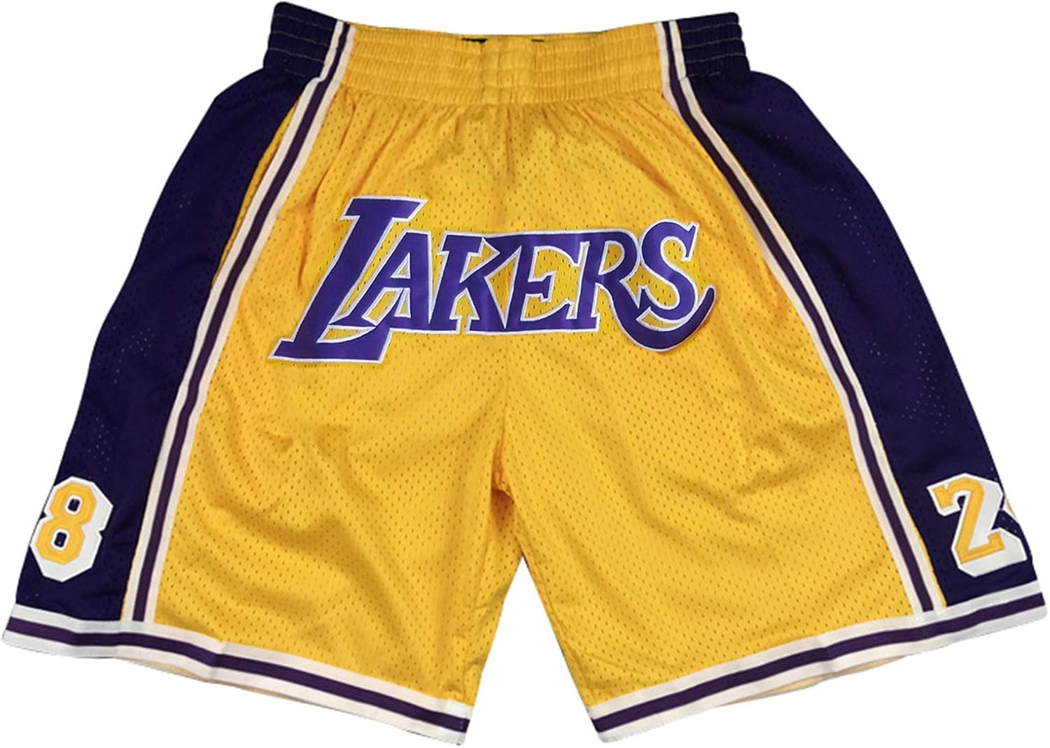 Gofei Men Kobe Fans Basketball Pants Breathable Retro Embroidery