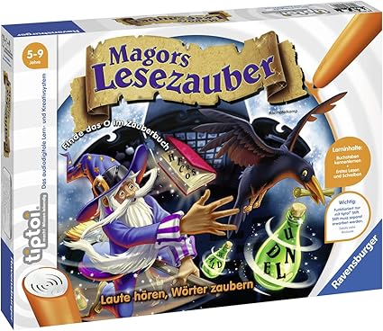Tiptoi Magors Lesezauber Spiel Von Ravensburger Ab 5 Jahren Laute Buchstaben Worter In Drei Schwierigkeitsstufen Vom Ersten Buchstaben Zum Gelesenen Wort Laute Horen Worter Zaubern Haferkamp Kai Amazon Nl
