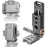 Foldable DSLR Camera L Bracket,Vertical Horizontal Switching Tripod,Arca-Swiss Base,1/4" Srew Hole,Quick Release Plate Compatible with DJI Canon Nikon Sony Mirrorless Osmo Ronin Stabilizer Monopod