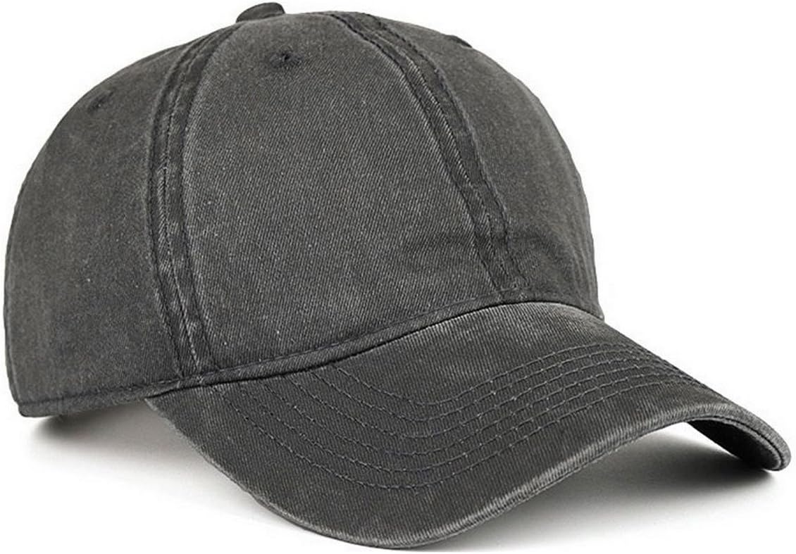 VANCIC Low Profile Washed Brushed Twill Cotton Adjustable Baseball Cap Dad Hat