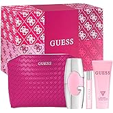 Guess 2.5oz EDP Spray, 0.5oz EDP Spray, 3.4oz Body Lotion, Pouch Women 4 Pc Gift Set