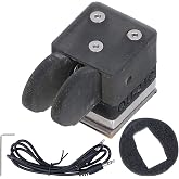 Morse Code Key Double Paddle Magnetic Base, ABS Black | for shortwave , accurate tapping, quick return, compact lightweight design, includes cable and hex wrench