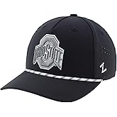 ZHATS NCAA Unisex-Adult NCAA Officially Licensed Rope Hat Snapback Performance Black