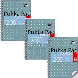 Pukka Pad A5 Dotted Metallic Jotta Book 3 Pack 200 Pages 80GSM 4-Hole view 1
