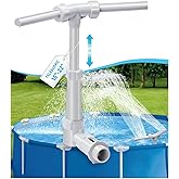 Pool Fountain for Above and In-Ground Pools - Adjustable Heigh &amp; Dual-Sprayer Waterfall Sprinkler for Pool, Swimming Pool Spa Decoration Water Fountain, Pool Aerator Accessorie for Fun Cooling Relax