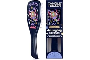 Tangle Teezer Zodiac Ultimate Detangler Hairbrush for Wet & Dry Hair, Eliminates Knots & Reduces Breakage for All Hair Types, Scorpio