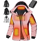 Wulcea Graphene Heated Jacket For Women 12V 18400mAh Fast Charge With Large Capacity