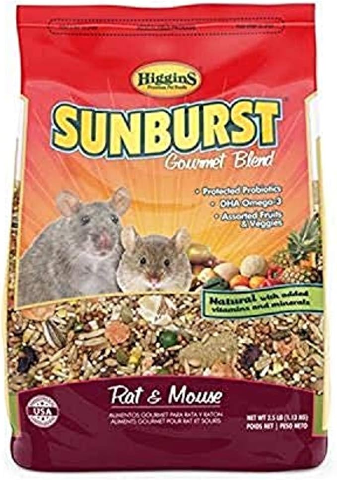 Higgins Sunburst Gourmet Rat & Mouse Food, 2.5 Lbs, Large Amazon.ca