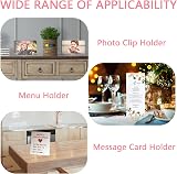 HarmonyCrafts 32Pcs Metal Heart Photo Holders Picture Stands Name Clips view 7