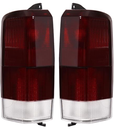 Pair Of Black JDM Style Tail Lights For 1997-2001 Jeep Cherokee (XJ) - Anzo Brand