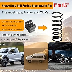 Rubber Coil Spring Spacer Boosters 6 Pack- Heavy