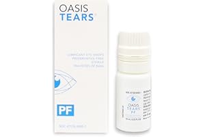 Oasis Tears OT6400 PF Preservative-Free Lubricant Eye Drops Dry Eye Relief | Artificial Tears | 0.34 FL OZ (10 mL)