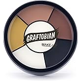 Graftobian Cat Wheel Professional Cream Makeup 1oz/28g 5 Color Character Makeup Circle