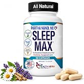 Dr. Nandi Sleep Max Melatonin Free Sleep Aid w/Magnesium &amp; Valerian Root | Melatonin Free Nighttime Blend, Magnesium Taurine and Valerian Root, Supports Restful Sleep, 60 Capsules, Doctor Formulated