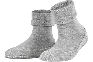 FALKE Women's W HP Cosyshoe Slipper Sock Merino Wool Grey Pink White 1 Pair, 6.5-7.5