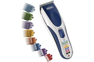 Wahl Color Pro Cordless Rechargeable Hair Clipper & Trimmer – Easy Color-Coded Guide Combs – for Men, Women, & Children – Model 9649P