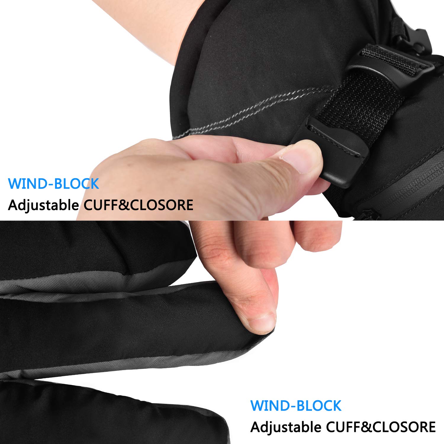 Gants Ski,Gants Hiver Chaud Homme et Femmes,-20℃ Isolation à Froid,Étanches Anti-dérapant et Coupe-Vent,Gants Sports d\'hiver en Plein Air pour Ski,Snowboard,Moto,Cyclisme