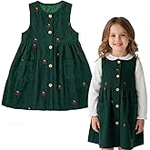 Simplee kids Baby Girls Peter Pan Collar Dress Long Sleeve Dress for Winter Autumn 12M-6T