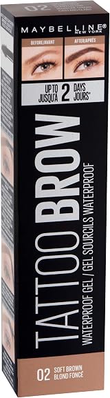 Maybelline Tattoo Brow Waterproof Gel 02 Soft Brown - Long Lasting Brow view 2