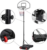 Yaheetech Free Standing Basketball Hoop Stand 1.59-2.14m Height Adjustable view 5
