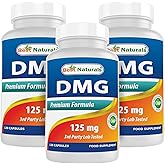 Best Naturals DMG 125 mg 120 Capsules (120 Count (Pack of 3))