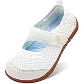 BARERUN Womens Barefoot Walking Shoes Adjustable Wide Diabetic Shoes Breathable Zero Drop Sneakers for Wide Width Arthritis Edema Feet Nursing Shoe Indoor Outdoor