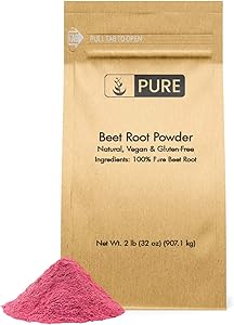 Natural Beet Root Powder, 2lb, 3500 mg Serving, No Fillers, Vegan, Gluten-Free, Made in USA, Pure & Potent, Beet Root Extract with No Additives, Eco-Friendly Packaging