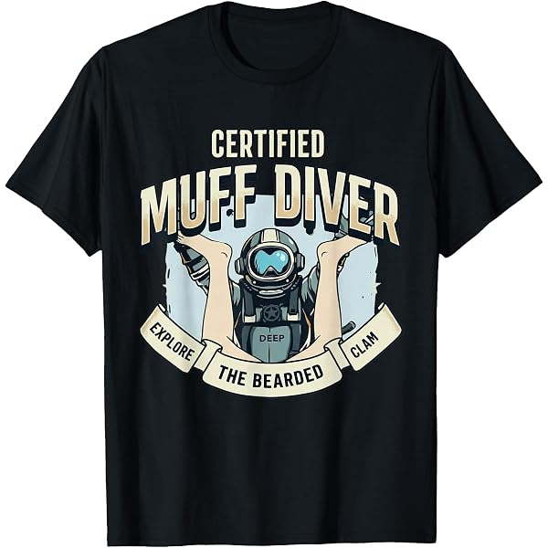 Amazon.com: DIRTYRAGZ Men's Muff Diving Instructor Diver T Shirt S